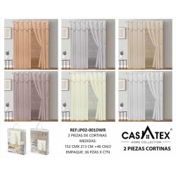 Cortinas Casatex Home Collection (2 Piezas)