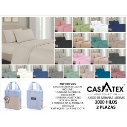 Sábanas 3000 Hilos 2 Plazas por Mayor | Casatex Perú